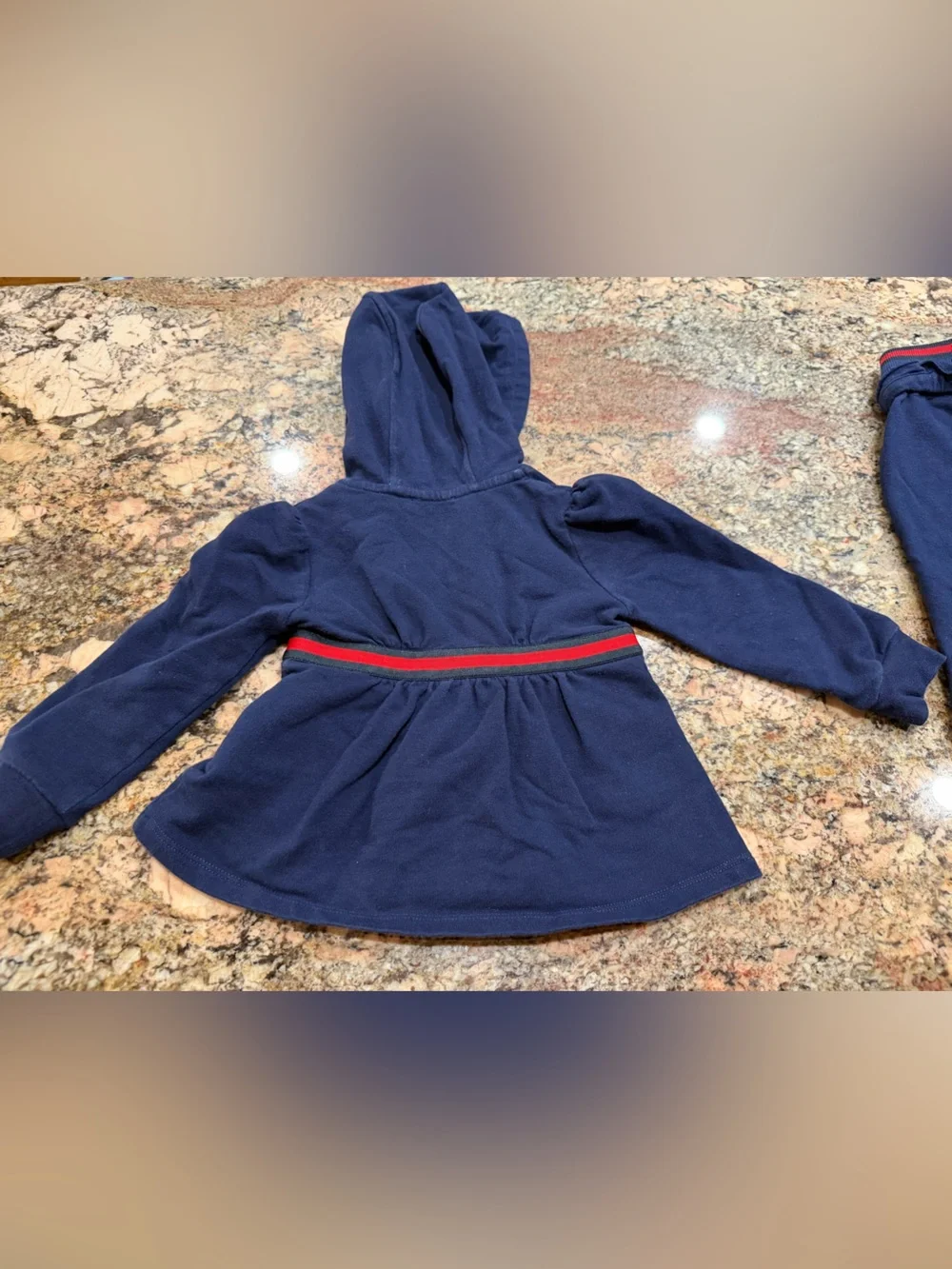 Gucci Children's Navy Hooded Jacket & Pants Set - 9/12 months